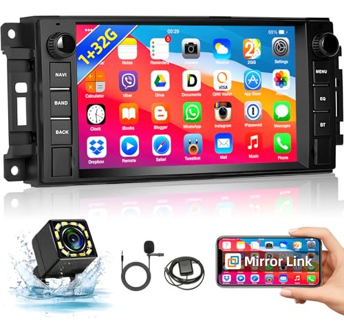 Pack Podofo 7 Radio Gps Para Jeep Y Dodge - Bluetooth & Ms