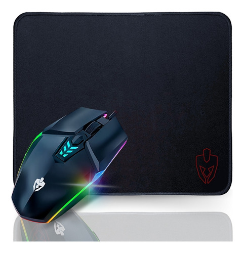 Combo Gamer Periféricos  Mouse Rgb + Mouse Pad Fps Kit Gamer