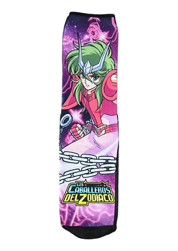 Calcetas Sublimadas Unisex Dibujos Animados Anime Caricatura Caballeros Del Zodiaco Andromeda Unitalla Adulto