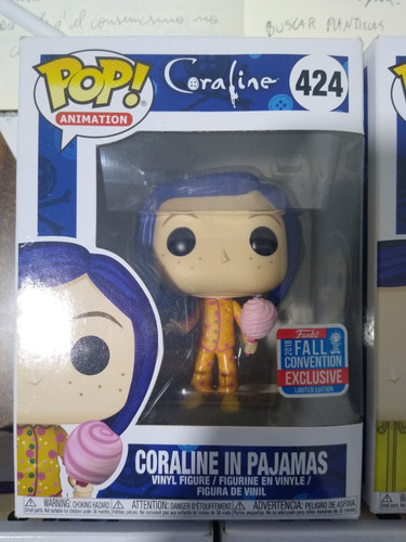 1 Coraline Colección Pop Funko Gold Gato Raincoat