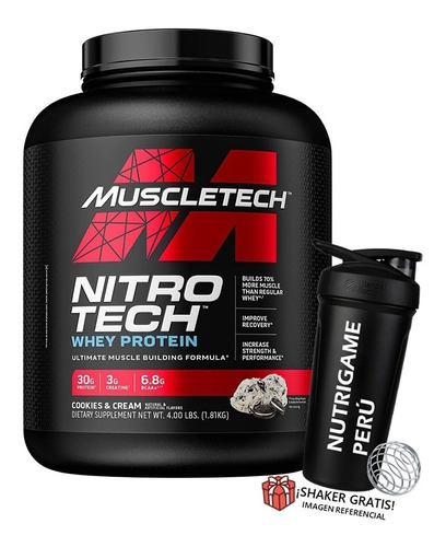 Nitrotech 4 Lb Proteina Isolatada Muscletech - Tienda Fisica