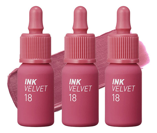 3 Tinta De Labios Ink Velvet N°18 Star Plum Pink - Peripera