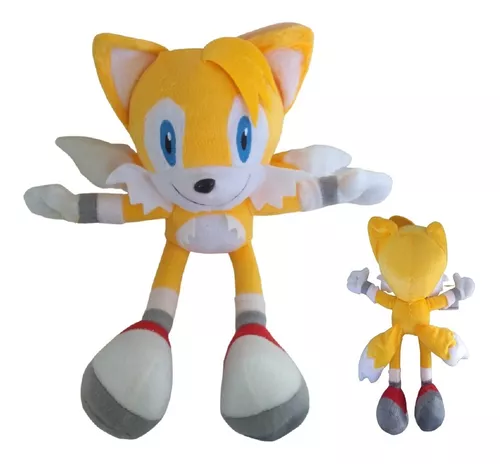 Boneco Tails de Pelúcia da Turma Sonic 2022