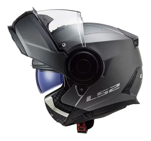 Capacete Articulado Ls2 Ff902 Scope Cinza Fosco Titanium