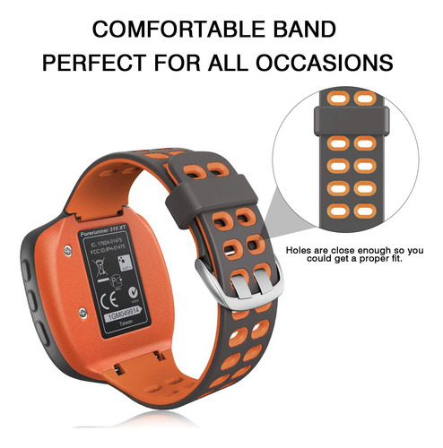 Compatível Com Pulseira De Relógio Garmin Forerunner 310xt,