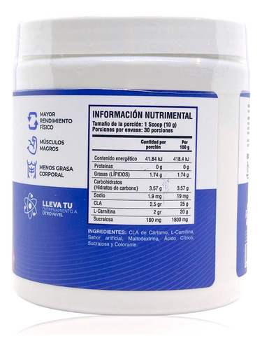 Cla + Carnitina 300 Gr Gomitas 30 Serv The One