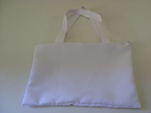 10 Ecobag Com Zíper 20x30 Para Sublimação Cor Branca