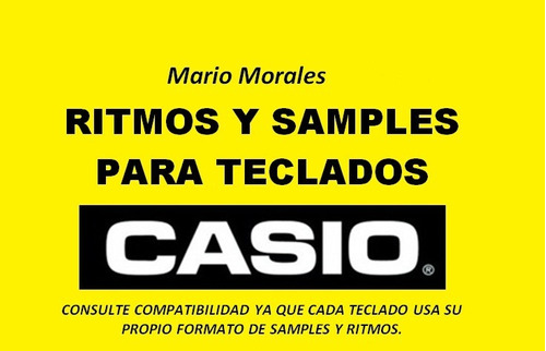 Imagen 1 de 2 de Ritmos Para Teclados Casio Y Yamaha -120 Ritmos Populares