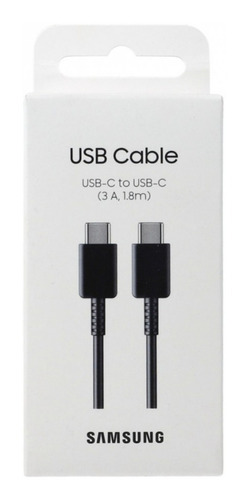 Cable Usb Tipo C 3a Macho A Usb-c Macho De 1.8m Carga Rapida