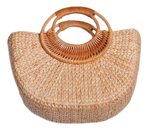 Bolso De Mano De Paja Bolso De Playa De Verano S Marrón1 S