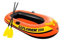 Comprar Bote Lancha Inflable 2 Personas Inflador + Remo Explorer 200