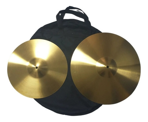 Kit Pratos Bateria Xpro Hh 13 Crash 16 Com Bag Promoção Loja