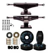 Comprar Truck Skate 139mm + Rodas 53mm+ Rolamento Abec 15+ Parafusos