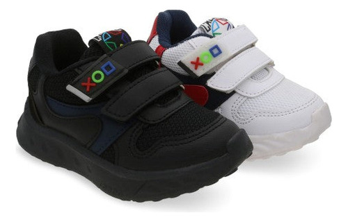 Sneaker Casual Clases 533pr Forro Suave Niños Puntos Cklass