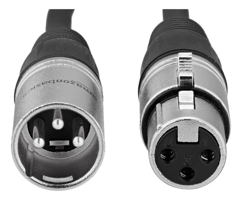 Padrão Microp Balanced XLR de homem para mulher da Amazon Basic