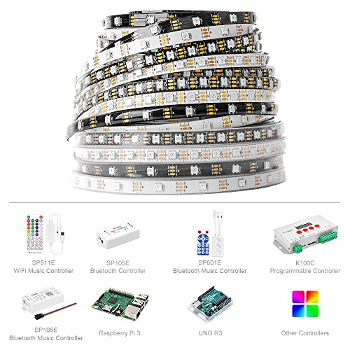 Ws2812b Rgb 5050smd Individualmente Addressable 16.4ft ...