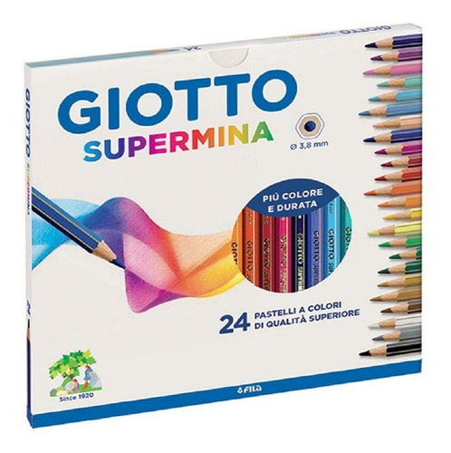 24 Lapices Giotto  Supermina 3.8 Mm  V Crespo 