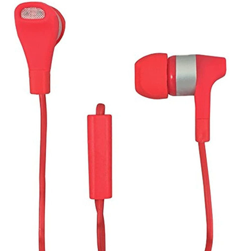 Zenith Pm1001ser Auriculares Estereo Con Microfono Rojo