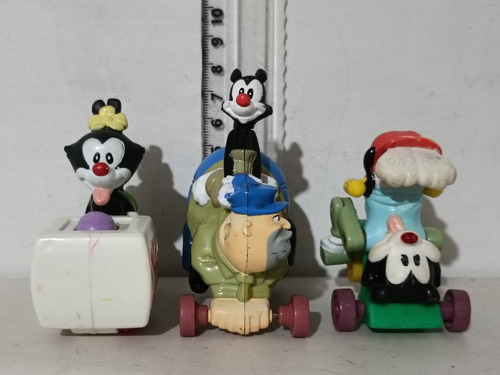 Figuras Plástico Animaniacs Wakko Yakko Dot Mc Donald's (Usado)