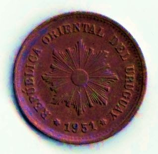 Uruguay Año 1951 Moneda 5 Centésimos Muy Buena