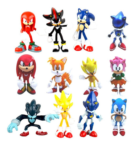 Figuras De Acción Sonic Figure Tails Werehog Muñeca Knuckles