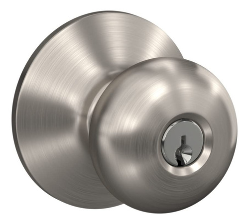 Schlage F51a Ply 619 Pomo Plymouth Para Puerta, Con Cerradur