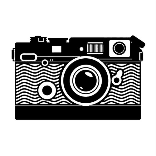 Adesivo De Parede 25x40cm - Câmera Fotográfica Viagem/turism