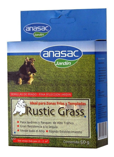 Semilla Pasto Rustic Grass 50 Gr Anasac