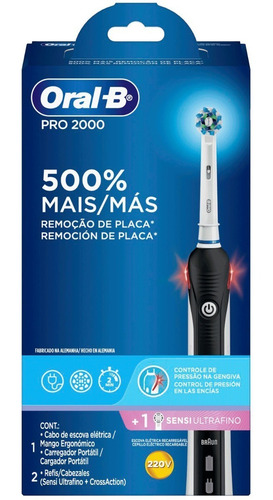 Cepillo De Dientes Eléctrico Oral-b Pro 2000 Recargable