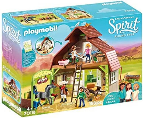 Playmobil Dreamworks Spirit Barn With Lucky