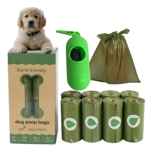 Bolsitas Sanitarias Perros Biodegradables Recoge Caca X120 