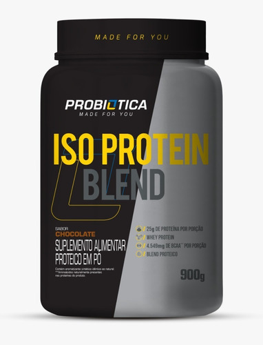 Iso Protein Blend - Probiótica Sabor Morango