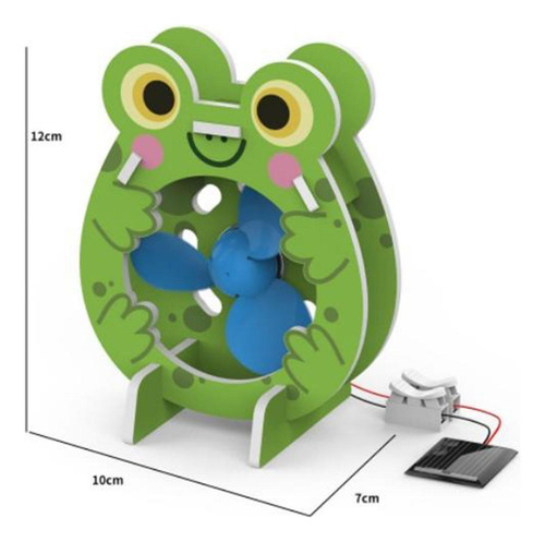 Diy Ventilador Solar Juguete Artesanía Rompecabezas 3d Para
