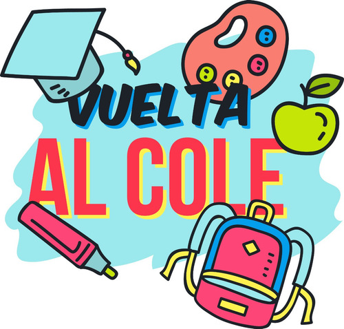 Imagen 6 de 8 de Vinilos Vidriera Vuelta Al Cole Utiles Regreso A Clases