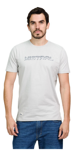 Remera Estampada Frente Y Manga Moda Hombre Mistral 10140-7