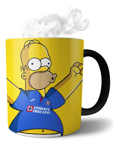 Taza Magica Fondo Cruz Azul Simpson