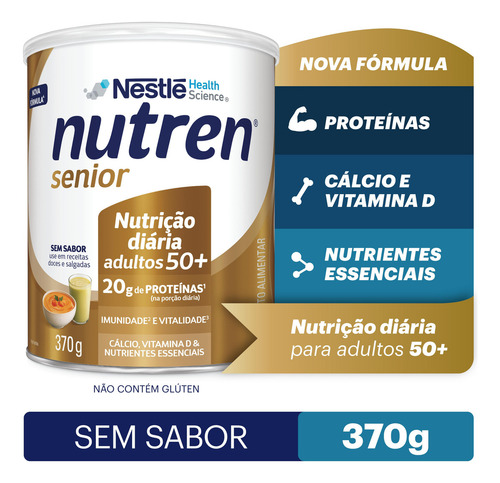 Suplemento Alimentar Nutren Senior Sem Sabor 370g - Nestlé