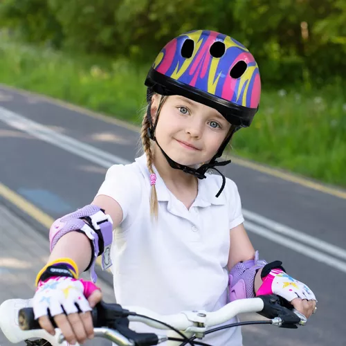 Casco Para Niños Llamas Protección Infantil Bicicleta Rofft
