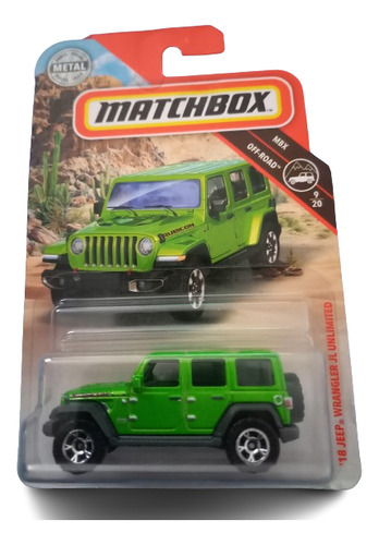 18 Jeep Wrangler Jl Unlimited - Matchbox