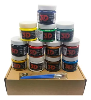 Set Pinturas Politec 12 Piezas 100 Ml Colores Básicos