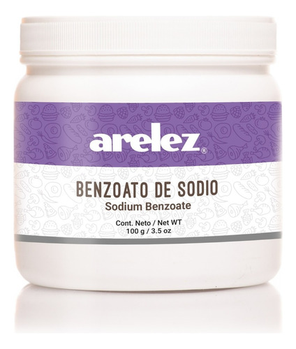 Benzoato De Sodio 100 Gramos Conservador Arelez