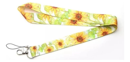 Lanyard Girasol Cinta Colgante Portacredencial