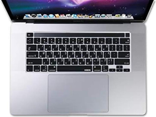 Capinha De Teclado Xskn Israel: Hebraico E Inglês, Preta