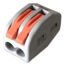 Comprar Conector Empalme Terminal Fast Clip 2 Vias Polos Bornera X10