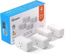 Comprar Enchufe Inteligente Wifi Sonoff 15a Monitoreo De Energía X 4
