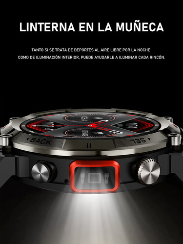 Reloj Inteligente S100 Para Hombre, Reloj Deportivo Con Led