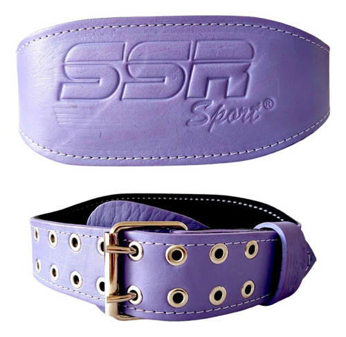 Cinturón Para Pesas Faja Levantamiento Gym Lila Ssr Sport