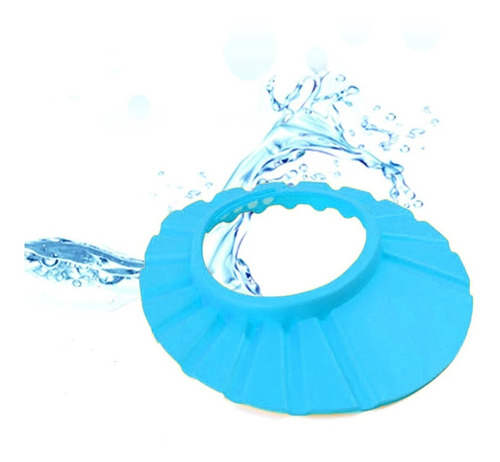 ¡   Gorro Visera De Ducha Para Baño Bebé Azul   !!