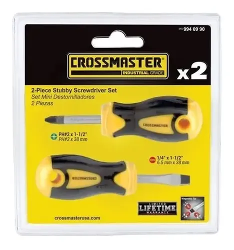 Set De Mini Destornilladores 2 Piezas Crossmaster | MercadoLibre