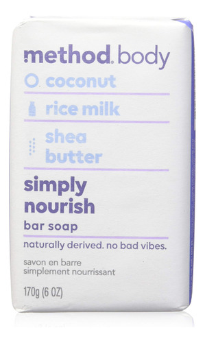 Method Jabon En Barra, Simply Nourish, 6 Onzas, 1 Unidad